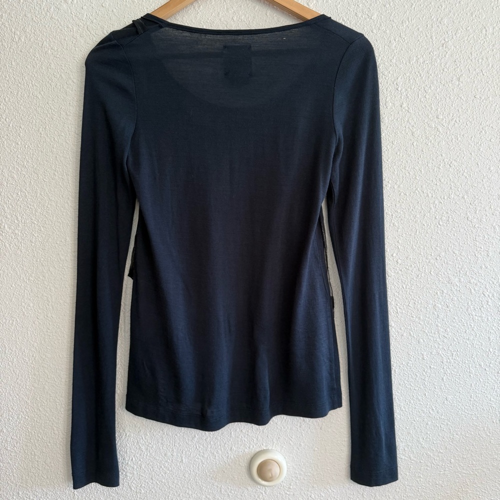 Y2K Hanii Y Long Sleeve Tie Detail Top - Picture 7 of 10